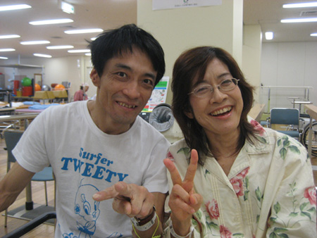 Happiness is making a friend even in the hospital.